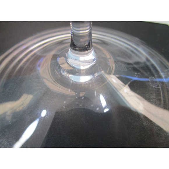 Tiffany Crystal Classic Home Burgundy Wine Pulled Stem Applied Foot EUC - Picture 13 of 16